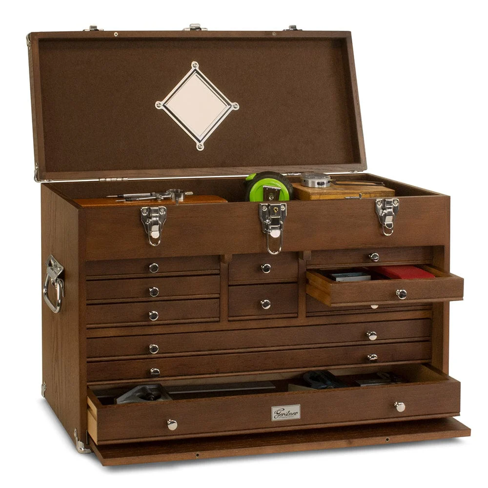 T24-D 11-Drawer Top Chest- Dark Oak - Image 3