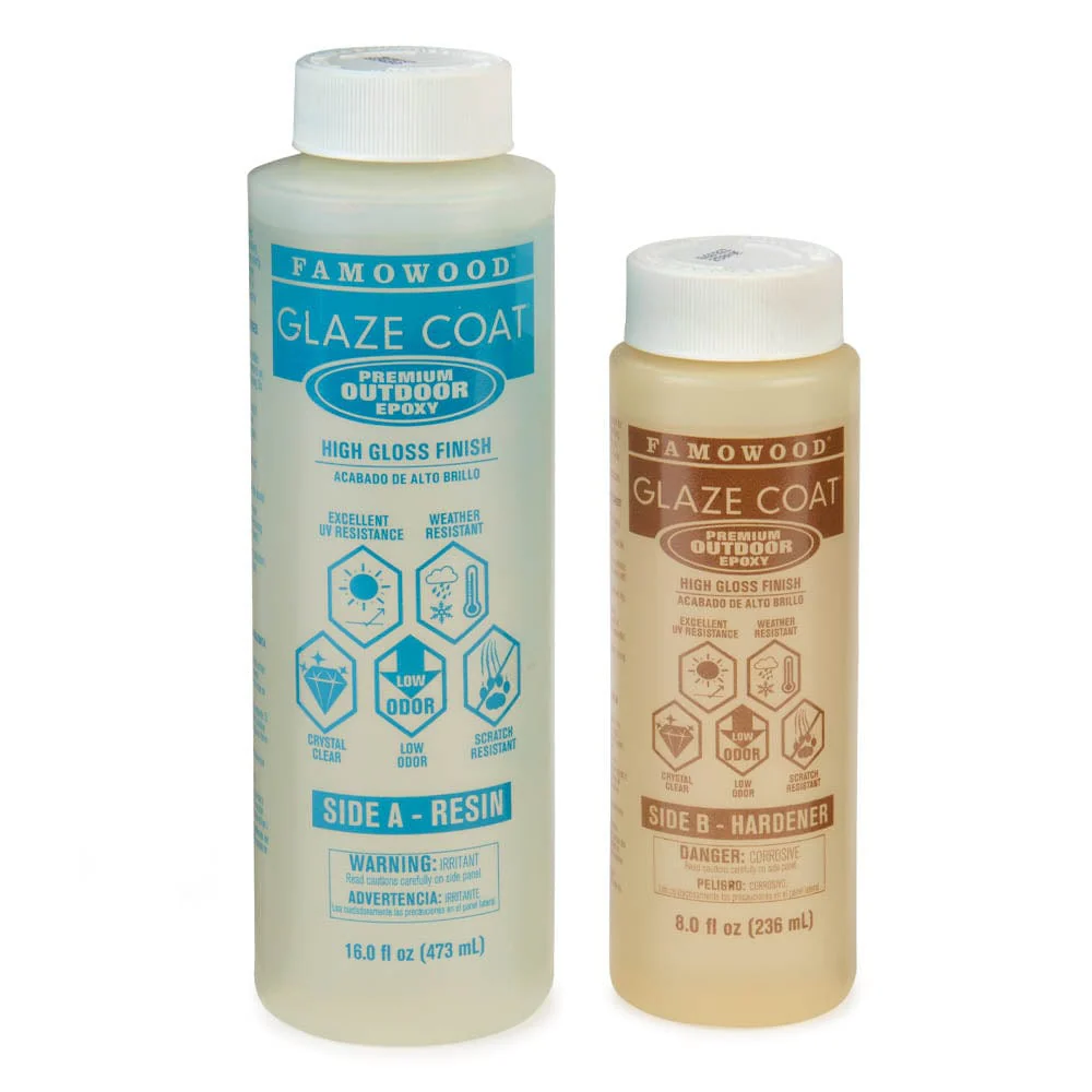 Glaze Coat Premium Outdoor Epoxy Kit – Clear – 24 oz
