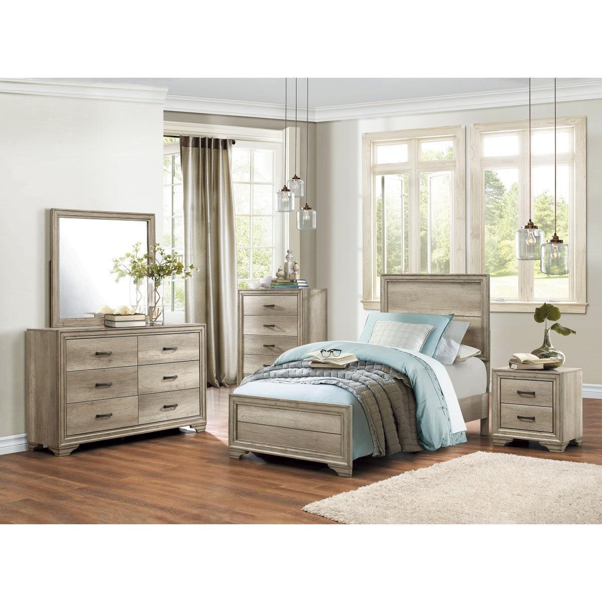 Lonan Natural Twin Bed - Image 3