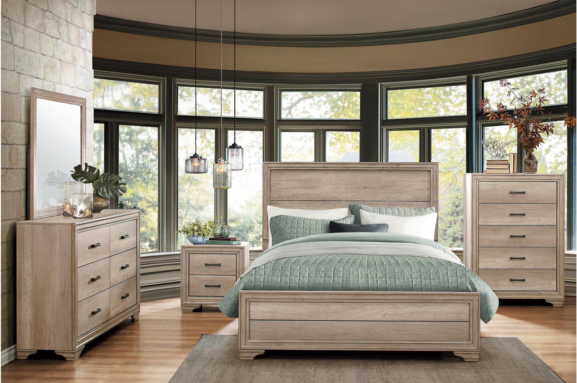 Lonan Laminate Panel Bedroom Set - Image 1