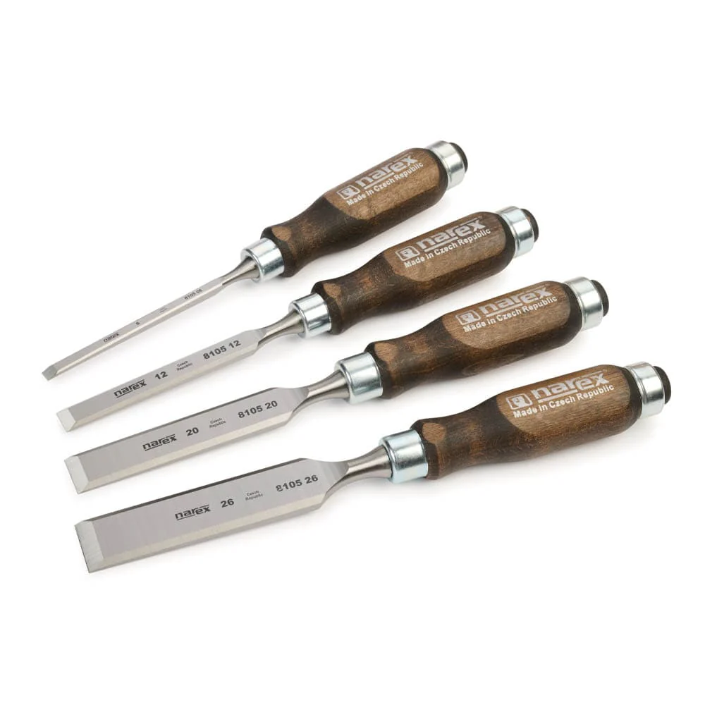 Wood Line PROFI Beveled Edge Chisels – 4 Piece