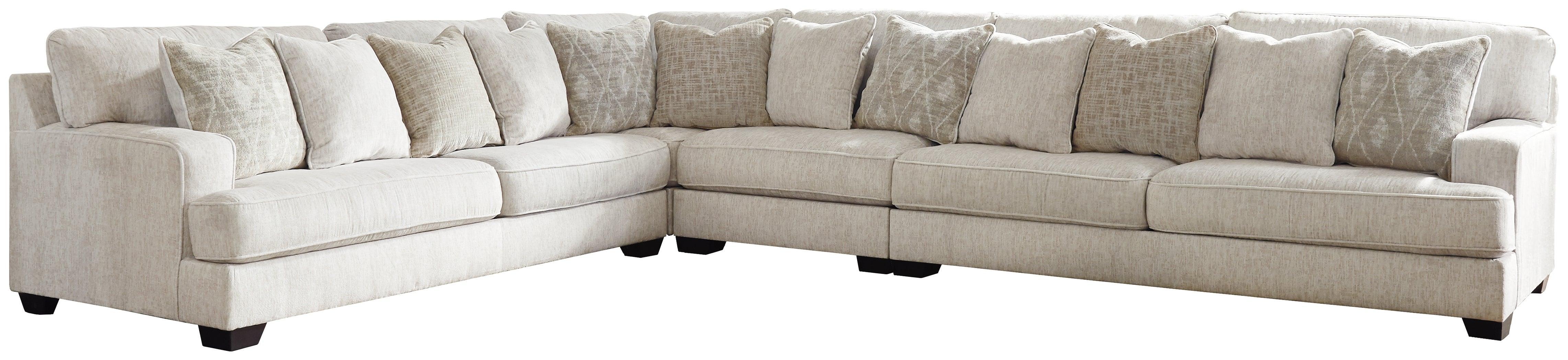 Rawcliffe Parchment Chenille 4-Piece Sectional - Image 2