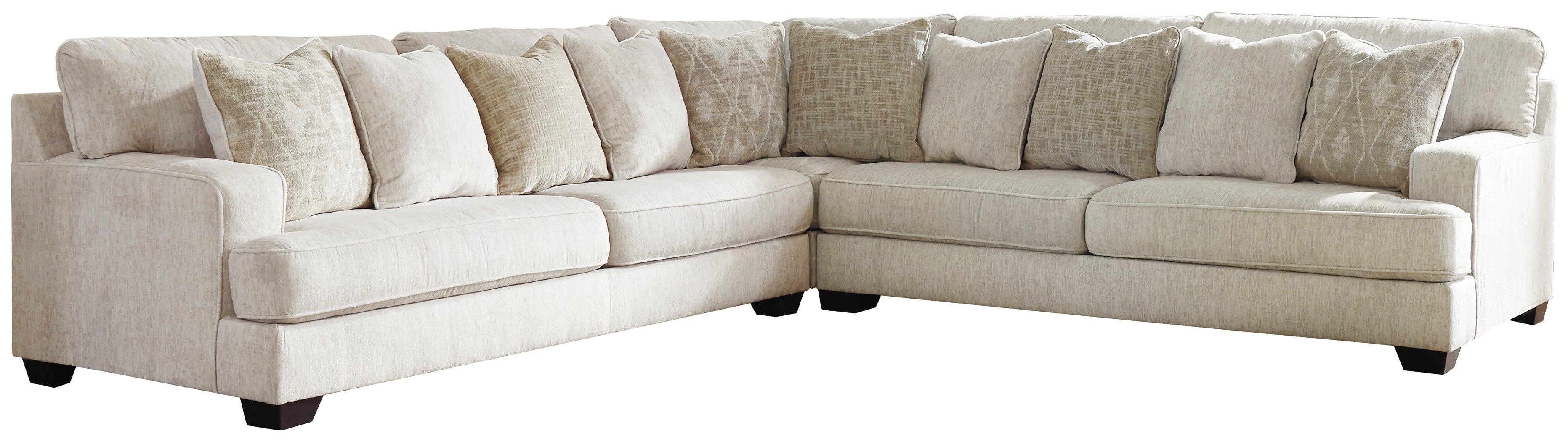 Rawcliffe Parchment Chenille 3-Piece Sectional - Image 2
