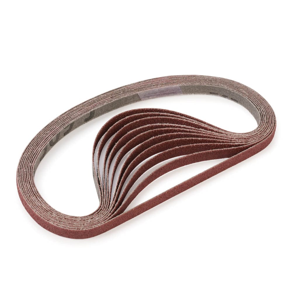 Sanding Detailer Replacement Belts – 80 Grit – 1/4″ – 10 Pack