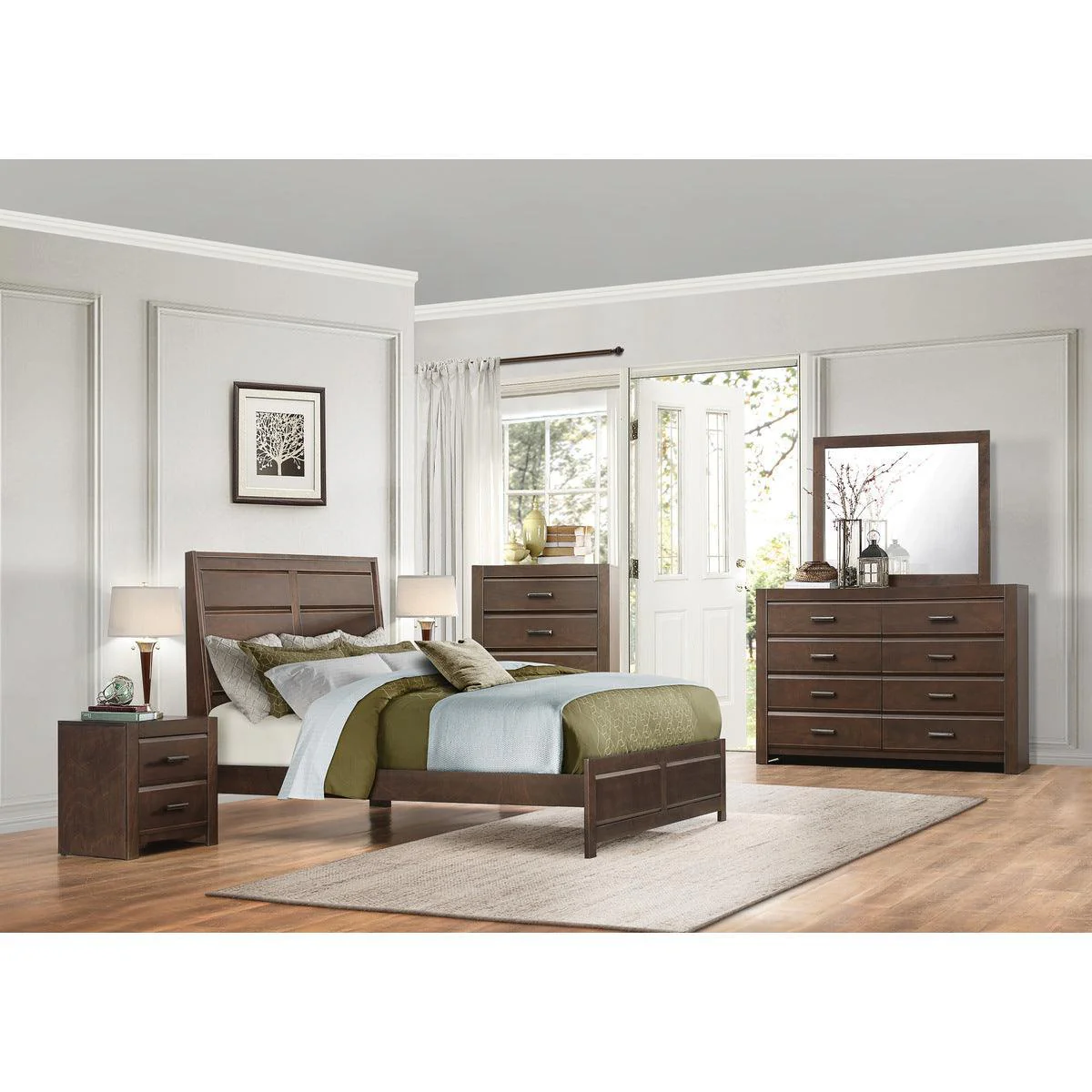 Erwan Espresso King Panel Bed - Image 3