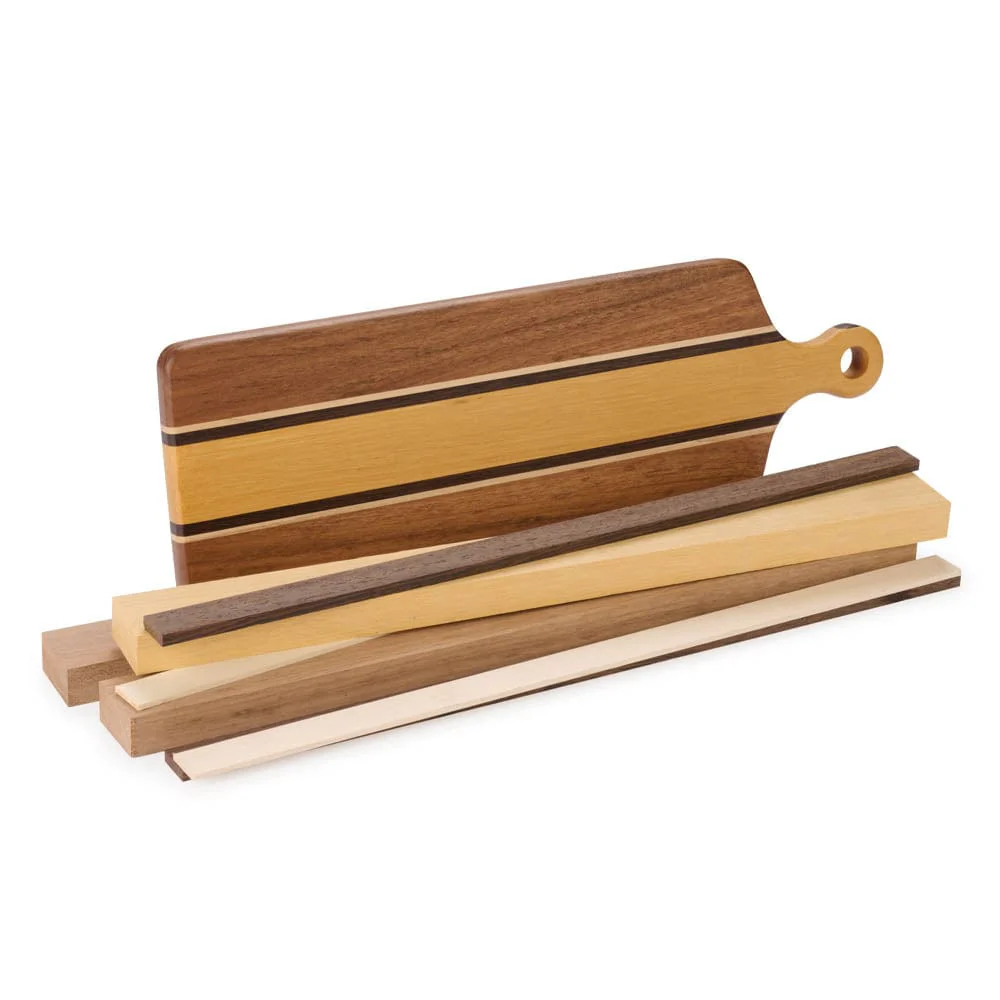 Road Runner Charcuterie Board Kit – 3/4″ x 5-1/4″ x 16″ – Canalete, Kimboto, Maple, & Wenge