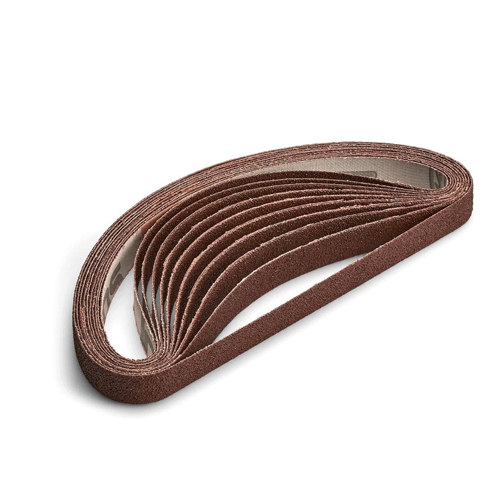 Sanding Detailer Replacement Belts – 80 Grit – 1/2″ – 10 Pack
