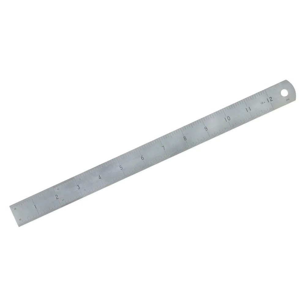 Center Finding Rule – Stainless Steel – 12″