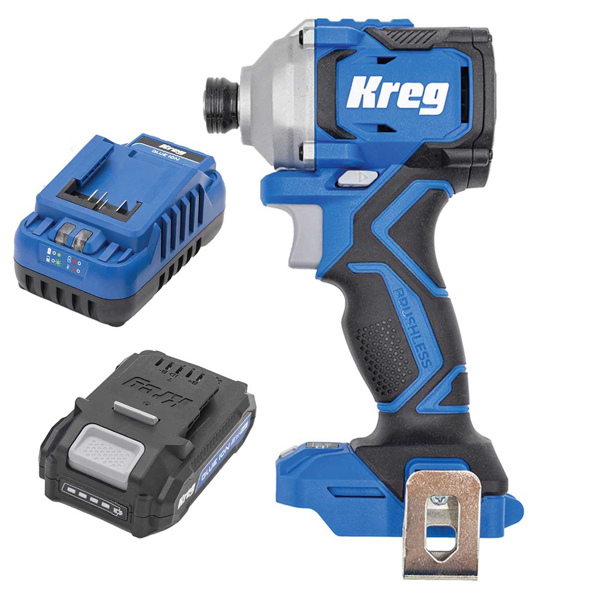 Ionic Drive 1/4″ Impact Driver with 2AH Battery and Charger Kit