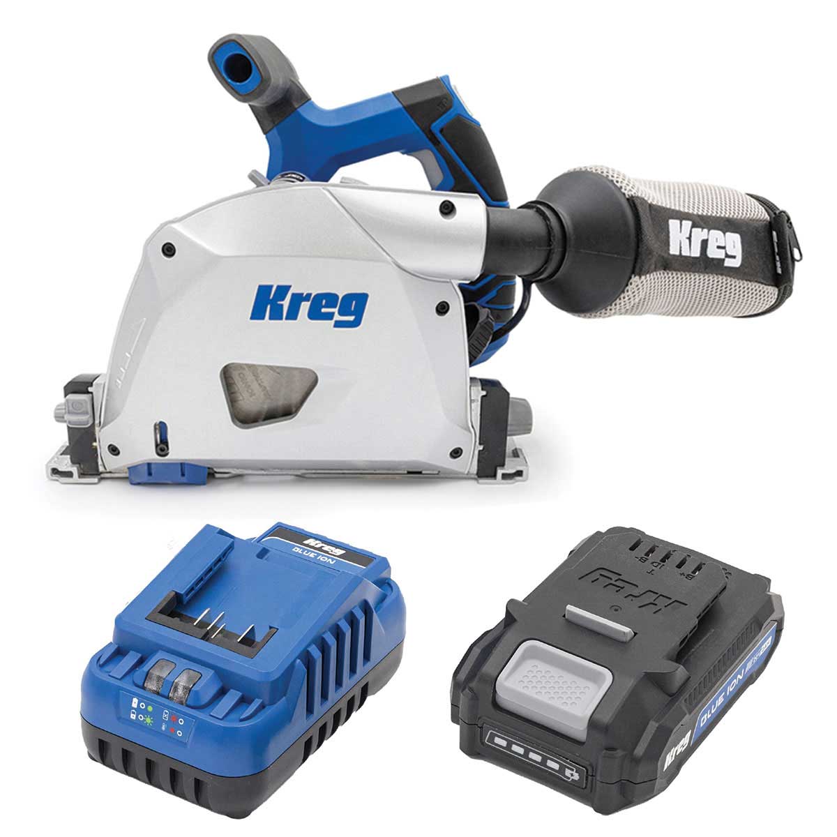 Ionic Drive 6-1/2″ Plunge Saw with 2AH Battery and Charger Kit