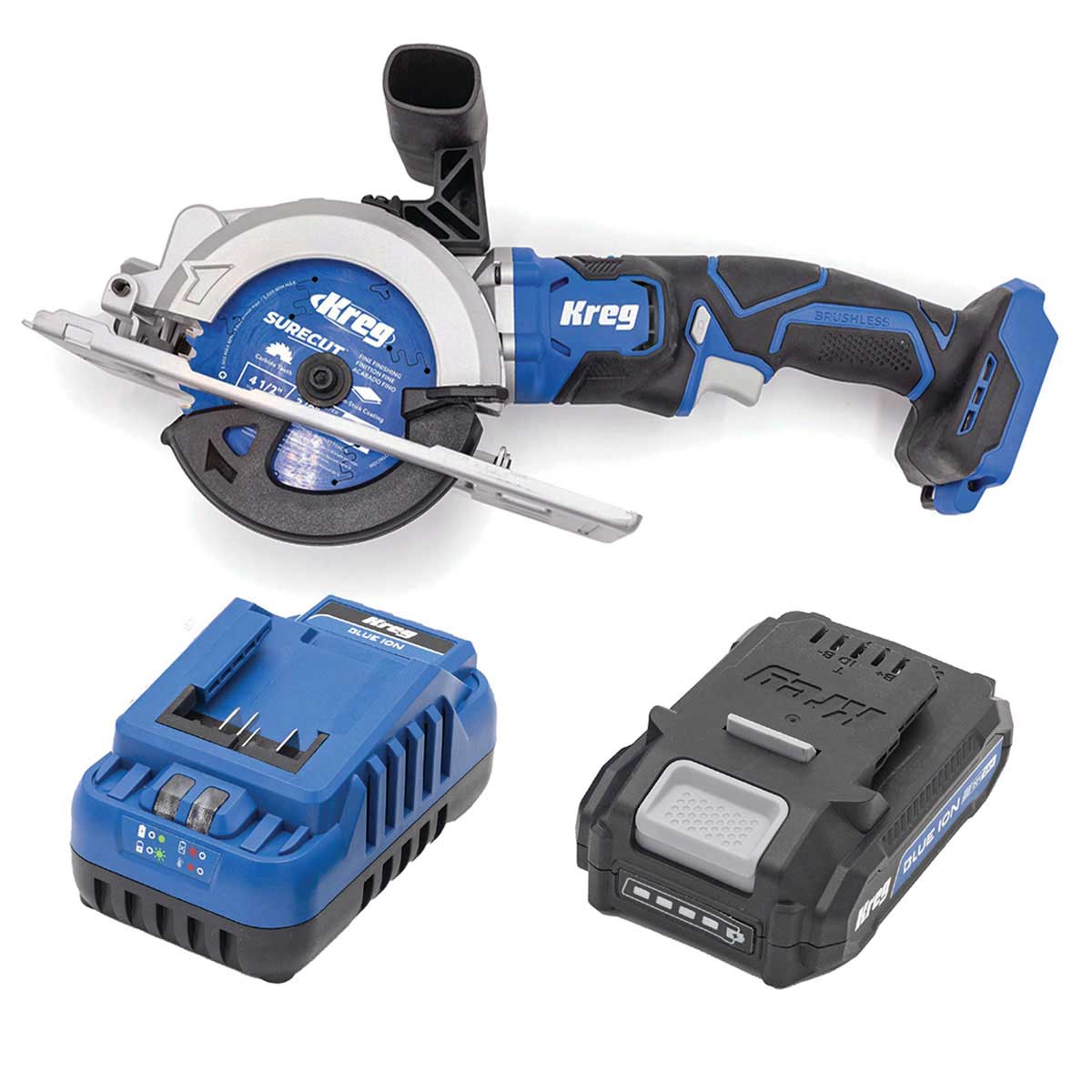 Ionic Drive 4-1/2″ Circular Saw with 2AH Battery and Charger Kit
