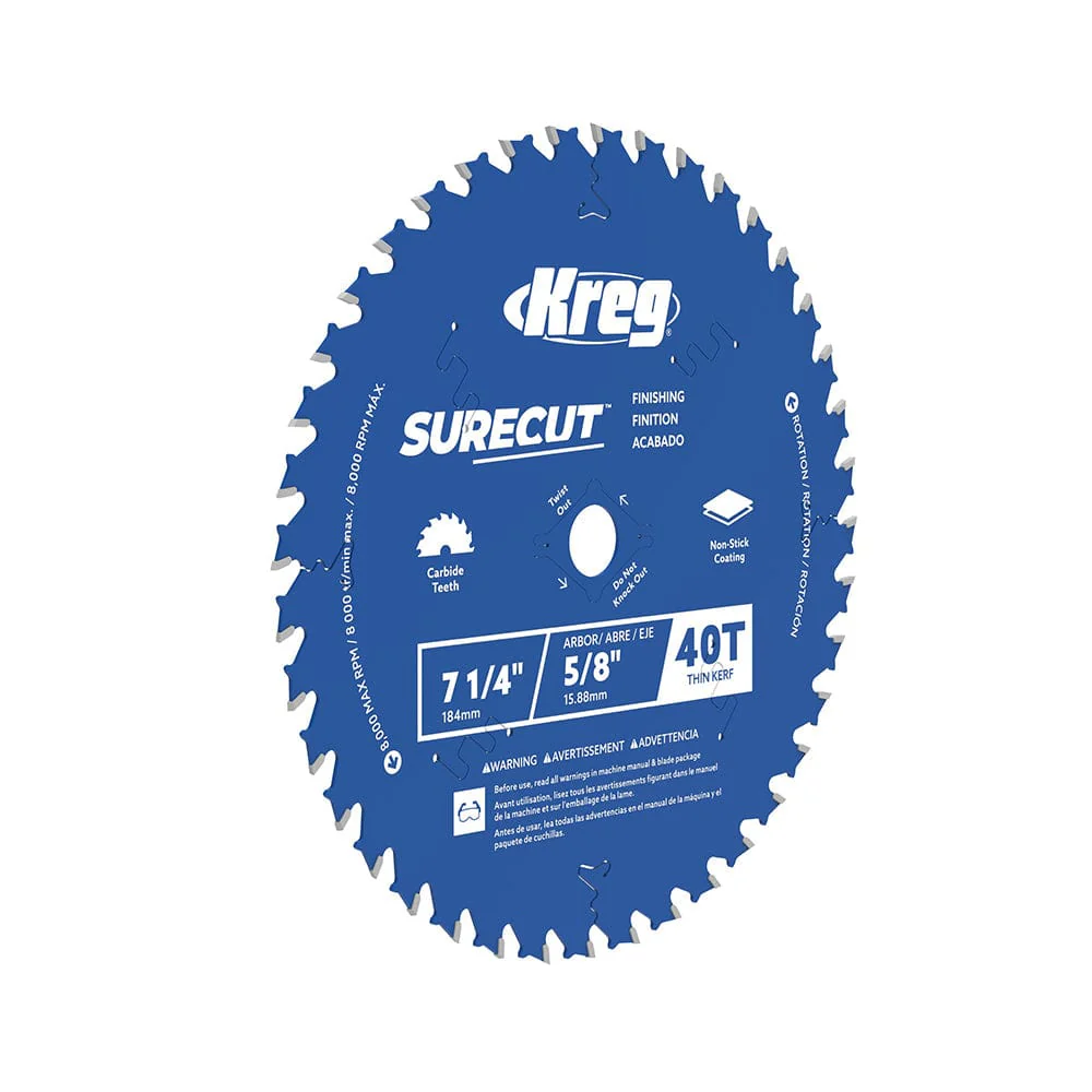 7 1/4″ SureCut Finishing 40-Tooth Saw Blade