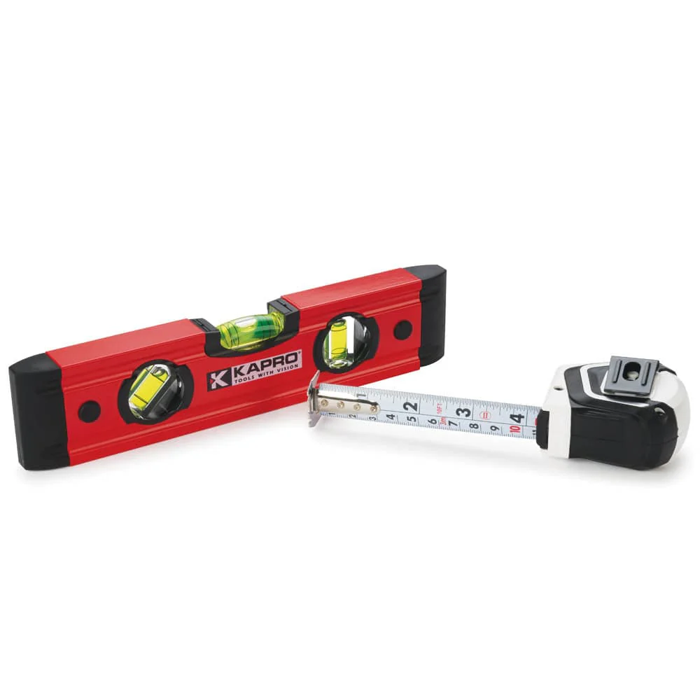 779T 9" Magnetic Torpedo Level and 510 10' Measuring Tape Set - Image 2