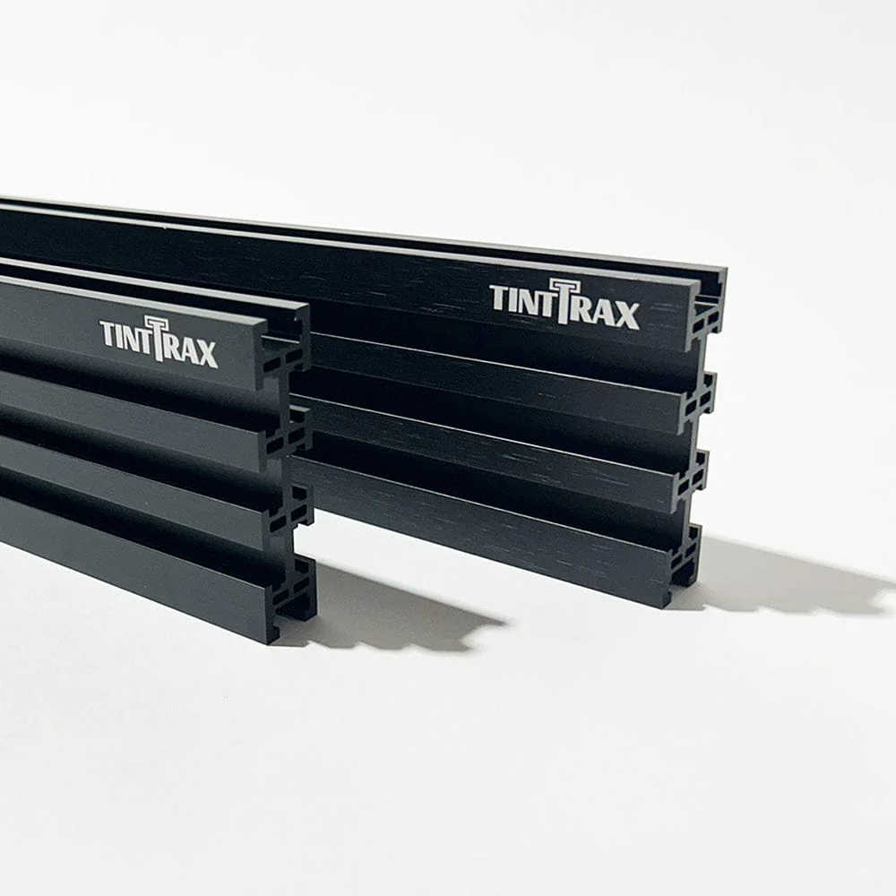 36" Universal Aluminum Woodworking Multi-Track- Black- 2 Piece - Image 1