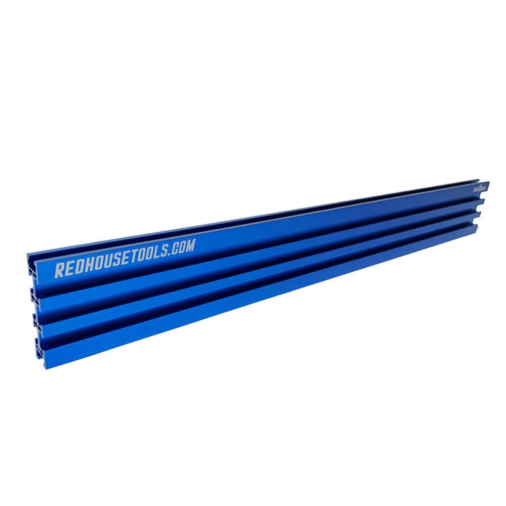 24" Universal Aluminum Woodworking Multi-Track- Blue- 1 Piece - Image 1