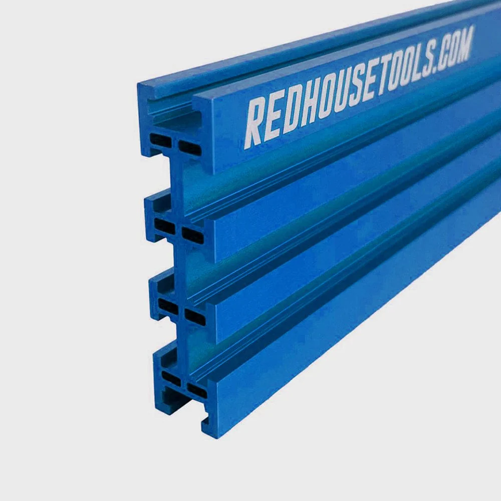 48" Universal Aluminum Woodworking Multi-Track- Blue- 1 Piece - Image 1