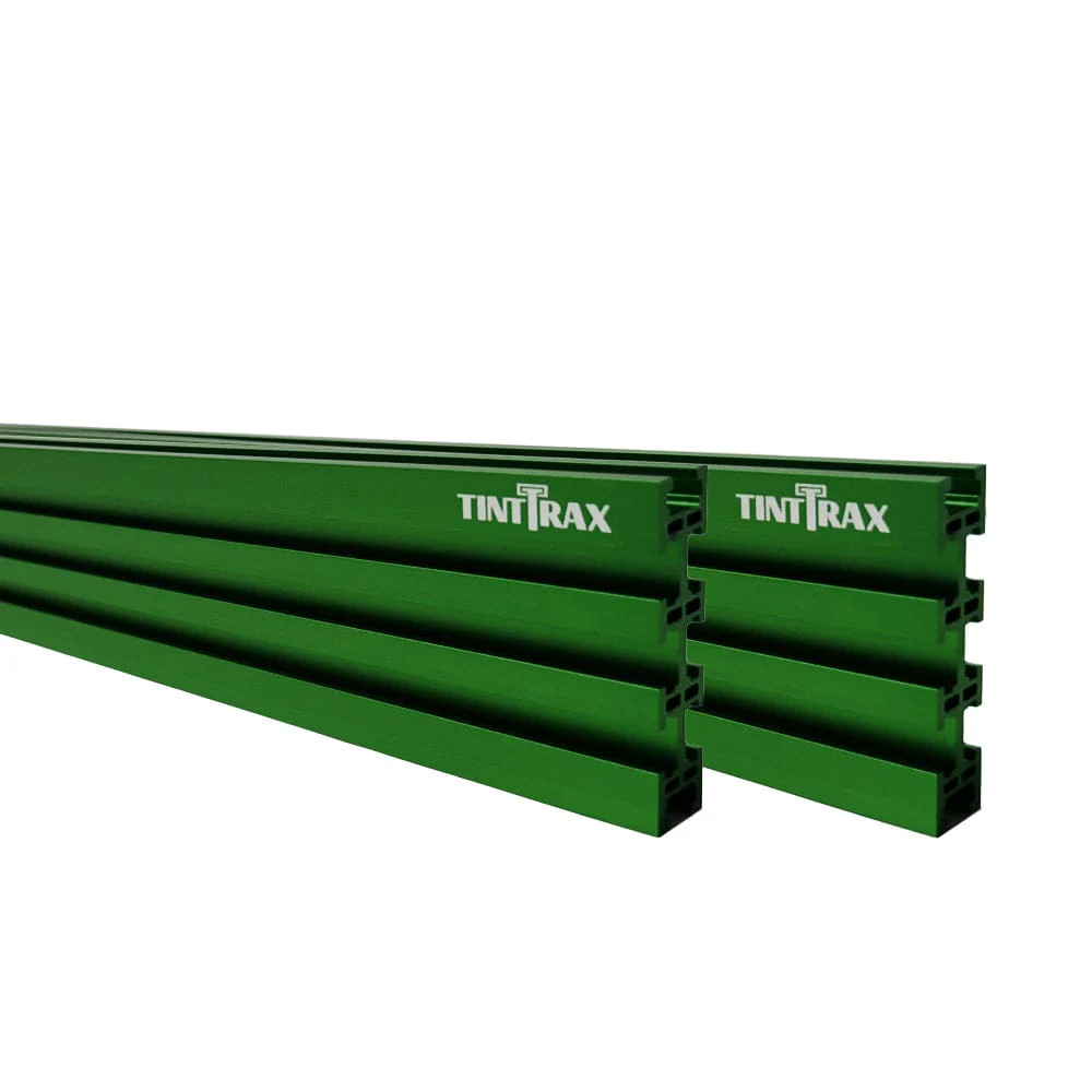 36" Universal Aluminum Woodworking Multi-Track- Dark Green- 2 Piece - Image 1