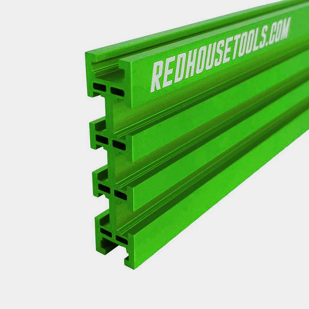 36" Universal Aluminum Woodworking Multi-Track- Light Green- 1 Piece - Image 1