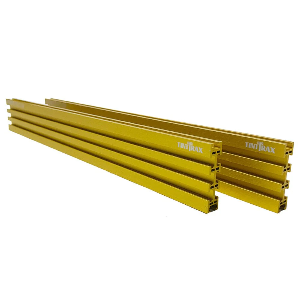 24″ Universal Aluminum Woodworking Multi-Track- Yellow- 2 Piece