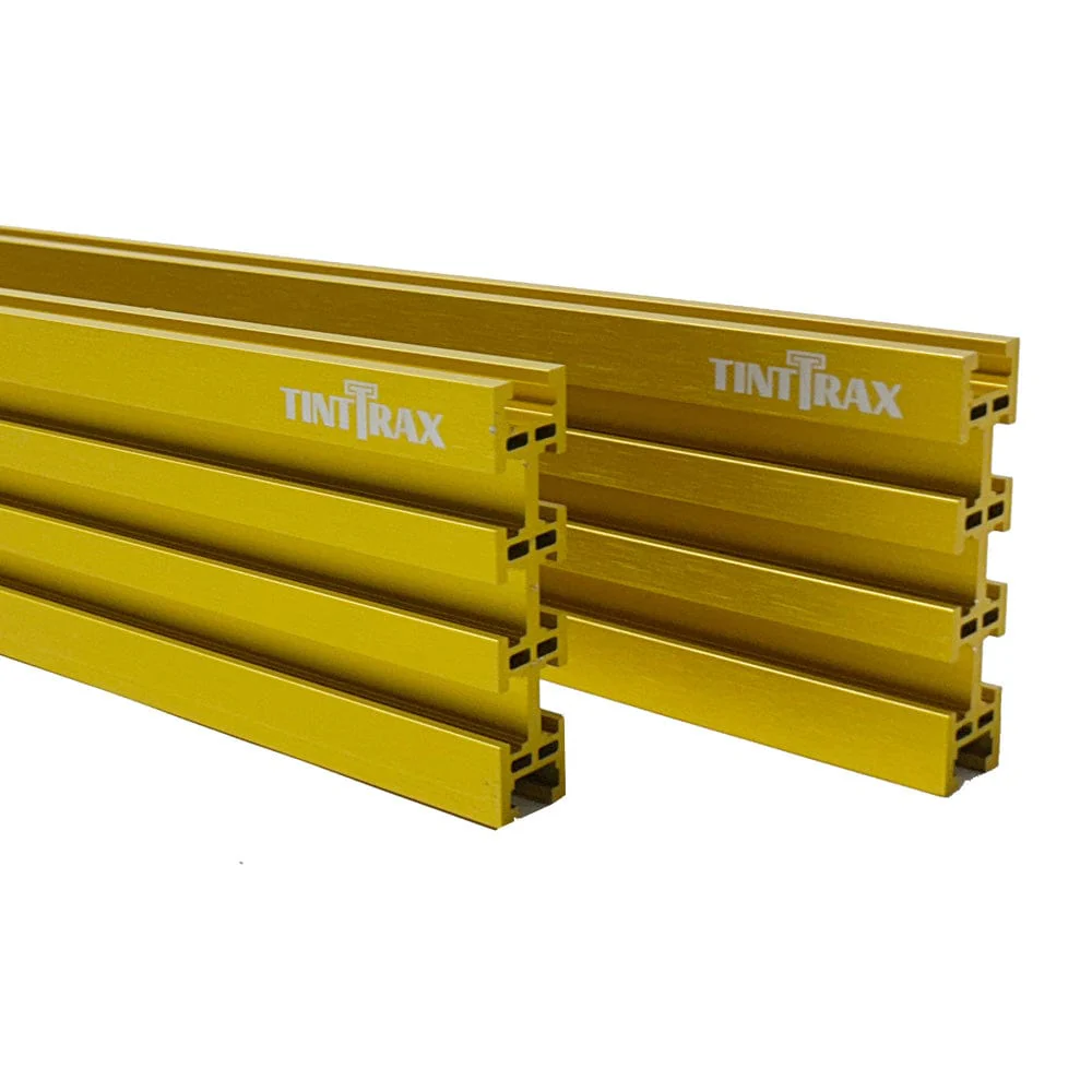 48″ Universal Aluminum Woodworking Multi-Track- Yellow- 2 Piece