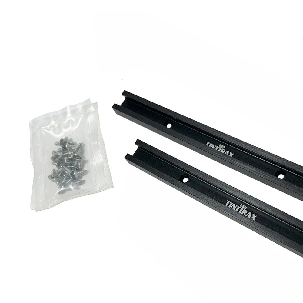 24″ Universal Profile T-Track Kit- Black- 2 Piece
