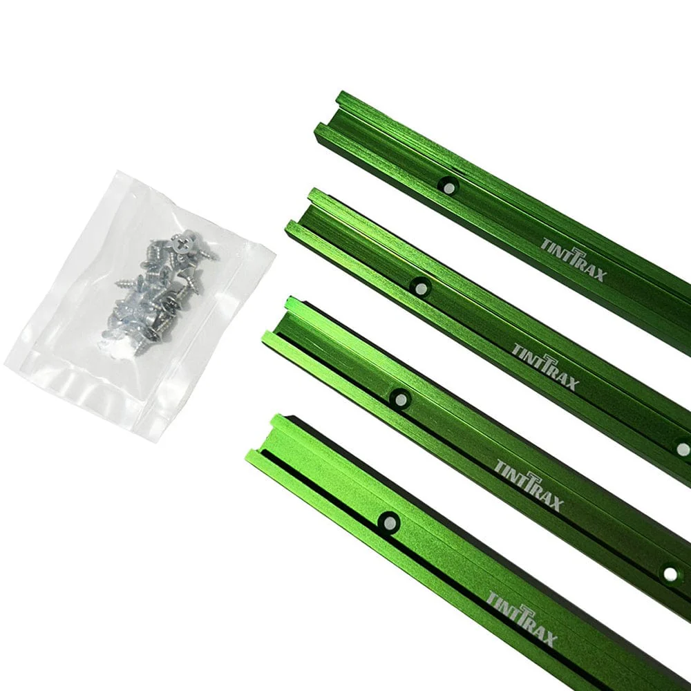 24″ Universal Profile T-Track Kit- Dark Green- 4 Piece