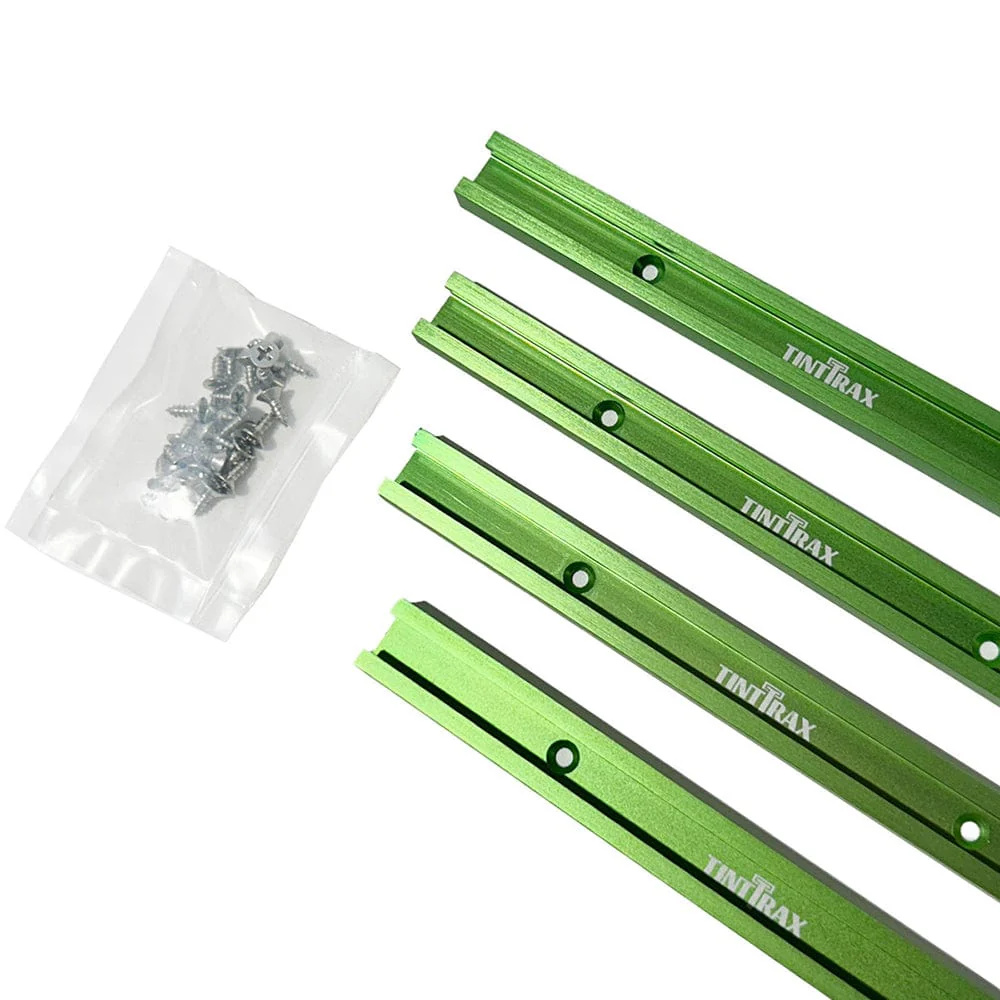 24″ Universal Profile T-Track Kit- Light Green- 4 Piece