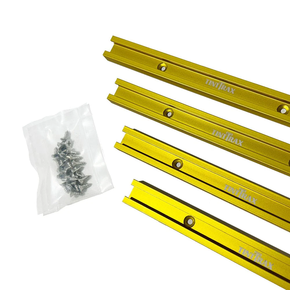 24″ Universal Profile T-Track Kit- Yellow- 4 Piece