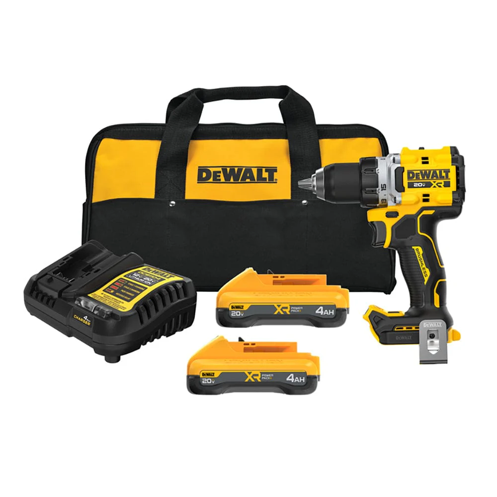 20V MAX XR Brushless Cordless 1/2 Inch Drill/Driver Kit with POWERPACK Batteries