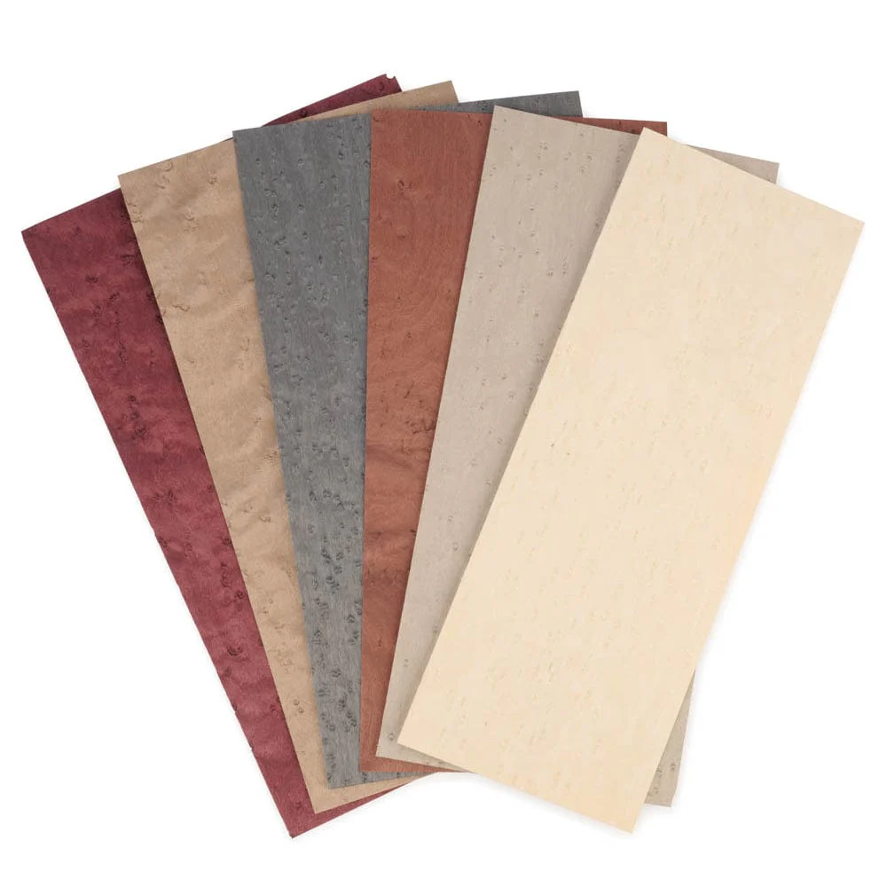 Dyed Birdseye Mixed Veneer Pack – 4-1/2″ to 7-1/2″ Width – 3 Square Foot Pack