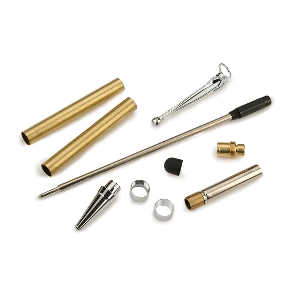 Debonair Slim Style Ballpoint Stylus Pen Kit - Chrome - Image 2