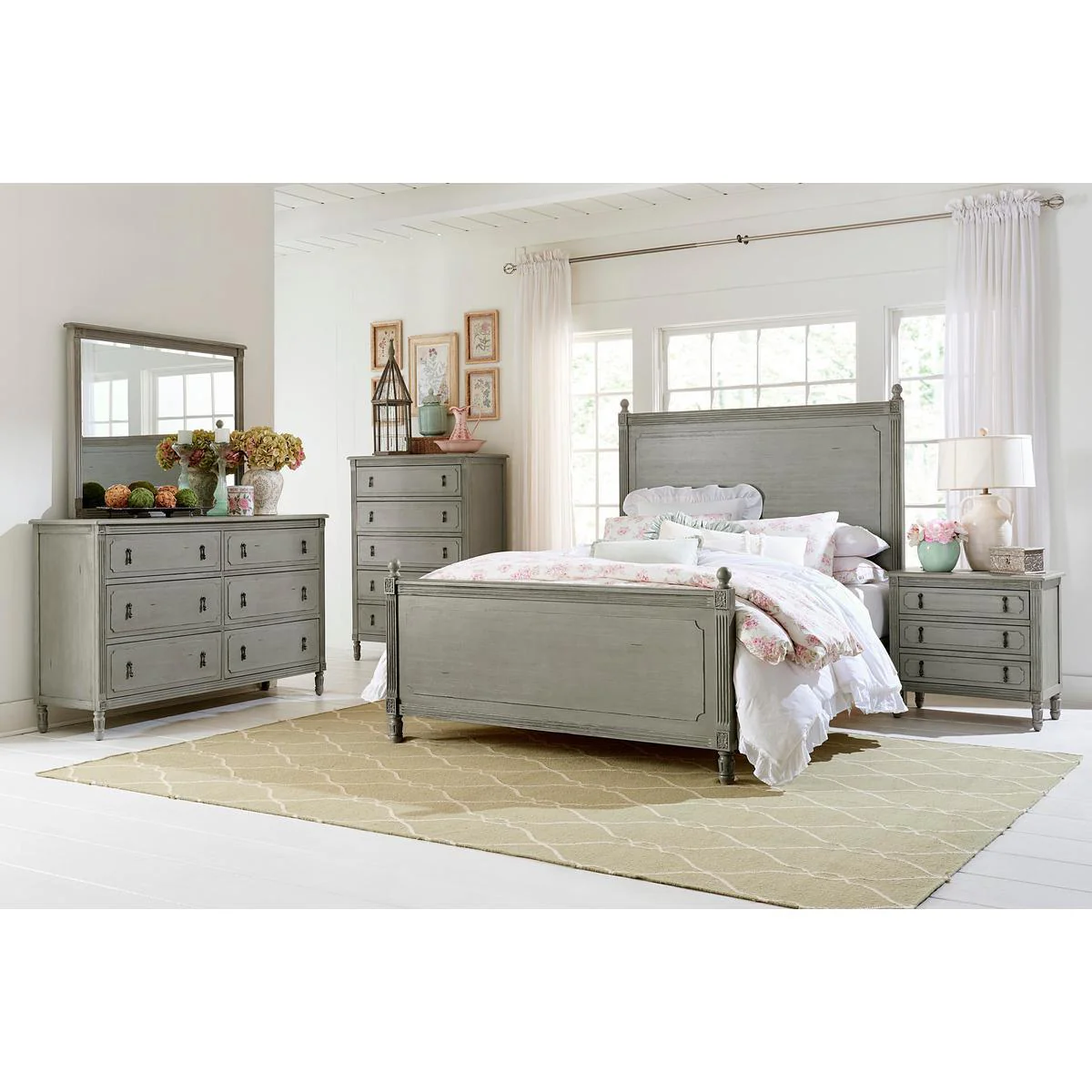 Gray Panel King Bed - Image 2