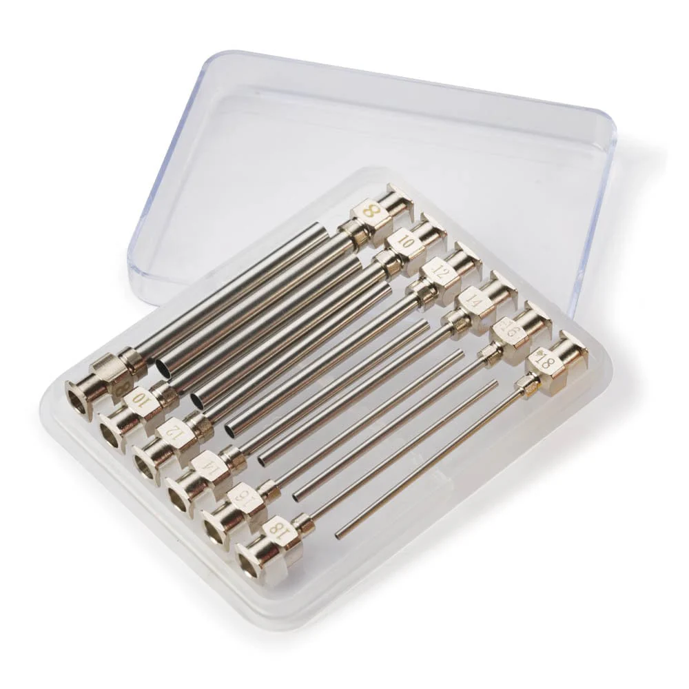 Stainless Steel Luer Lock Applicator Tips - Assorted Sizes - 12 Piece - Image 2