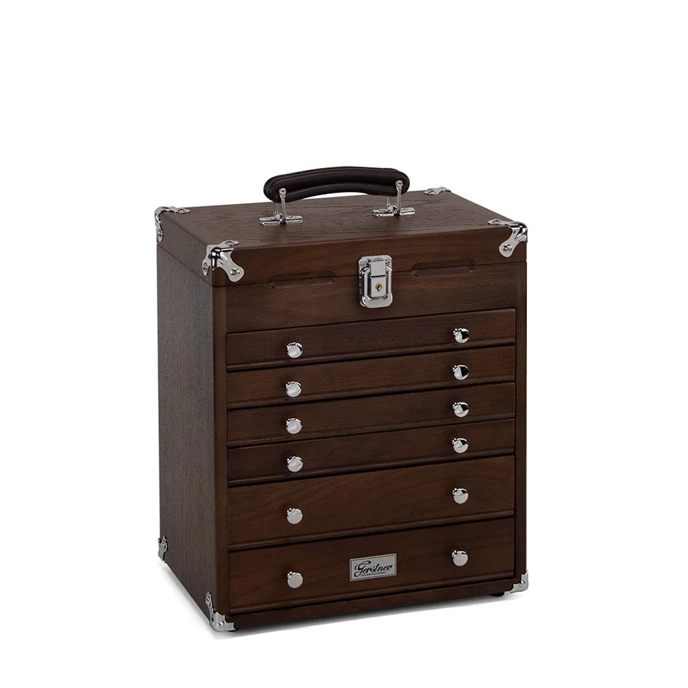6-Drawer Collector’s Chest – Dark Oak