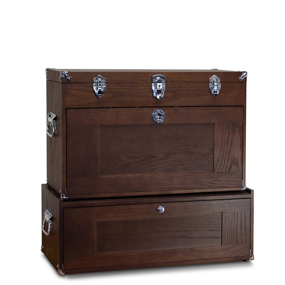 14-Drawer 2 Piece Tool Chest & Base Set – Dark Oak