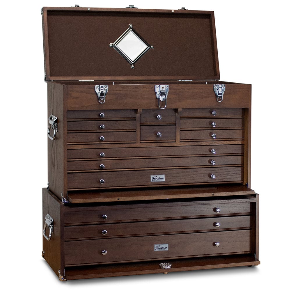 14-Drawer 2 Piece Tool Chest & Base Set - Dark Oak - Image 2