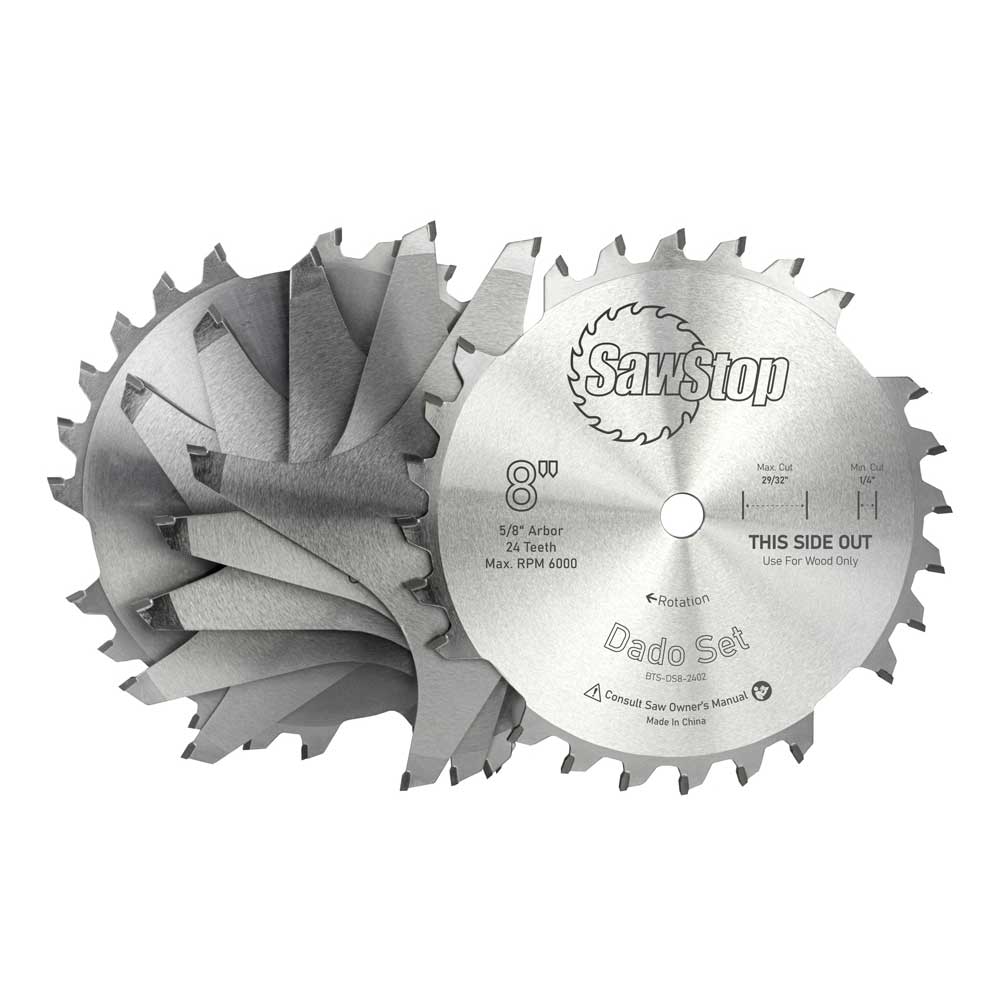 Premium 8″ Dado Blade Set with Systainer Case & Accessories