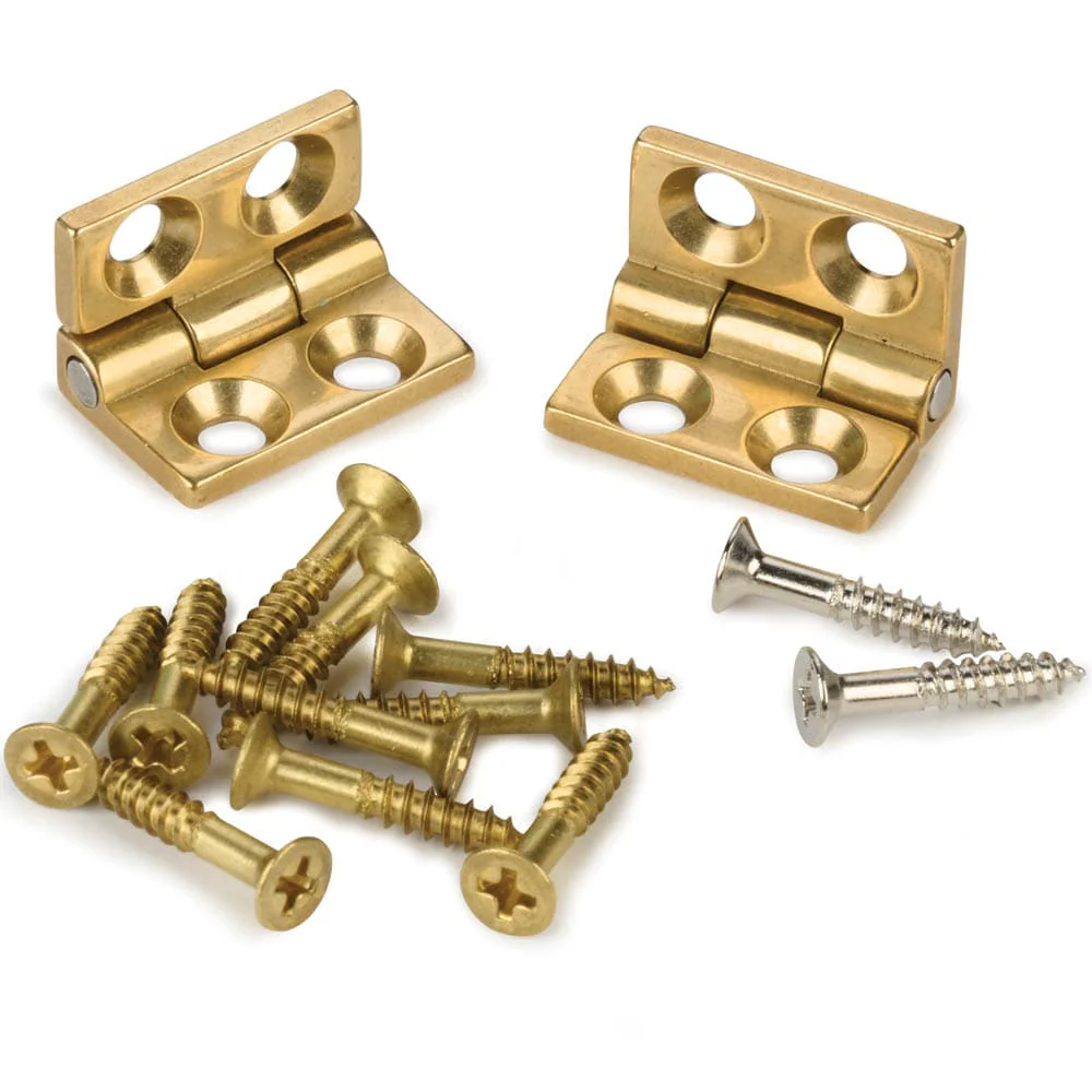 Small Brass Box Hinge – 1 Pair