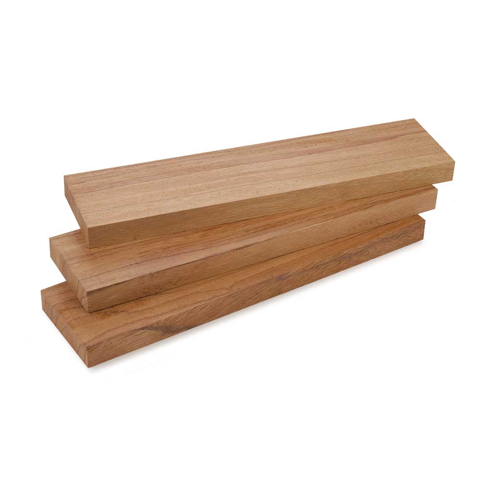 Red Zebrawood / Ebiara – 3/4″ x 3″ x 12″ – 3 Piece Pack