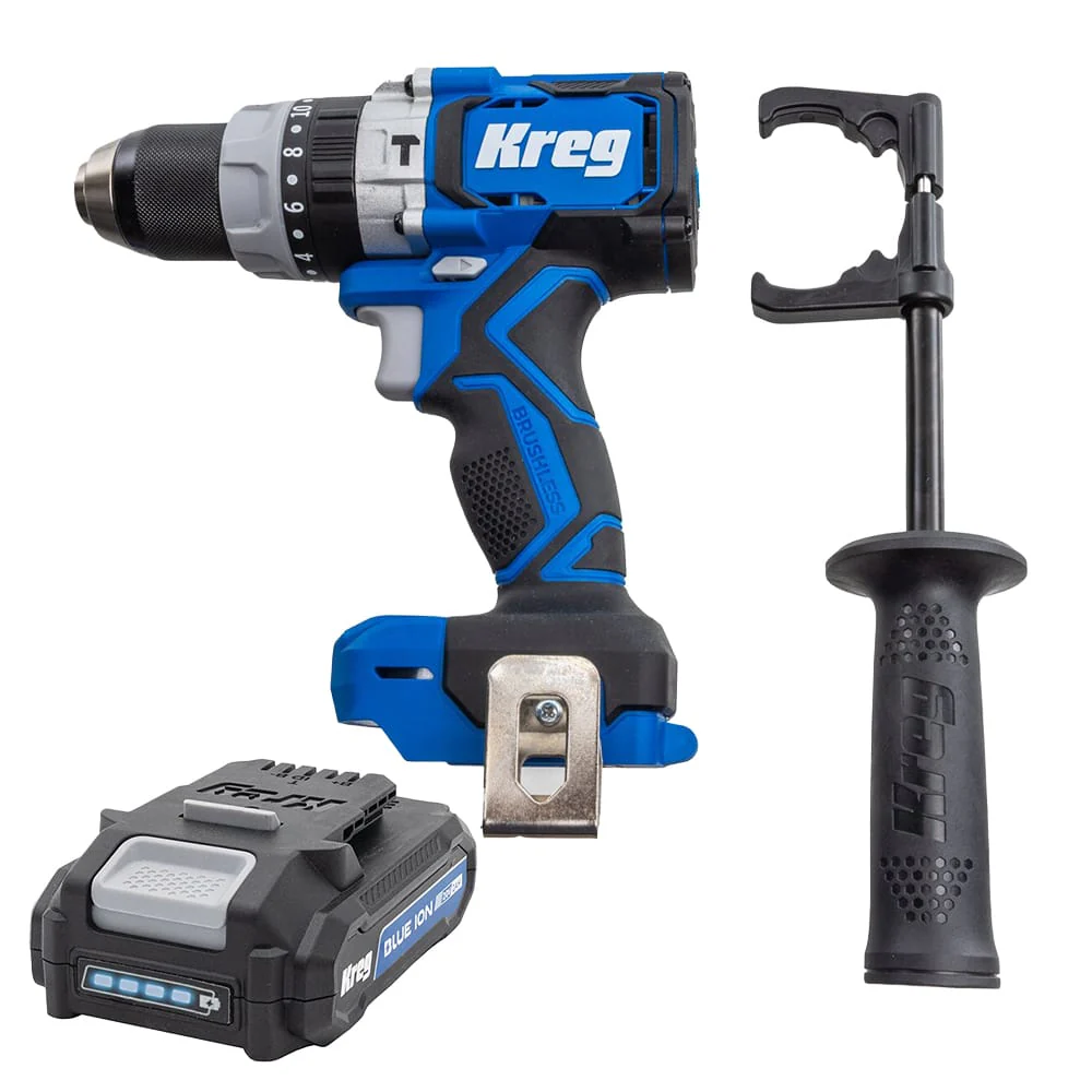 Ionic Drive 1/2″ High Speed Hammer Drill – 20V With 2AH Battery