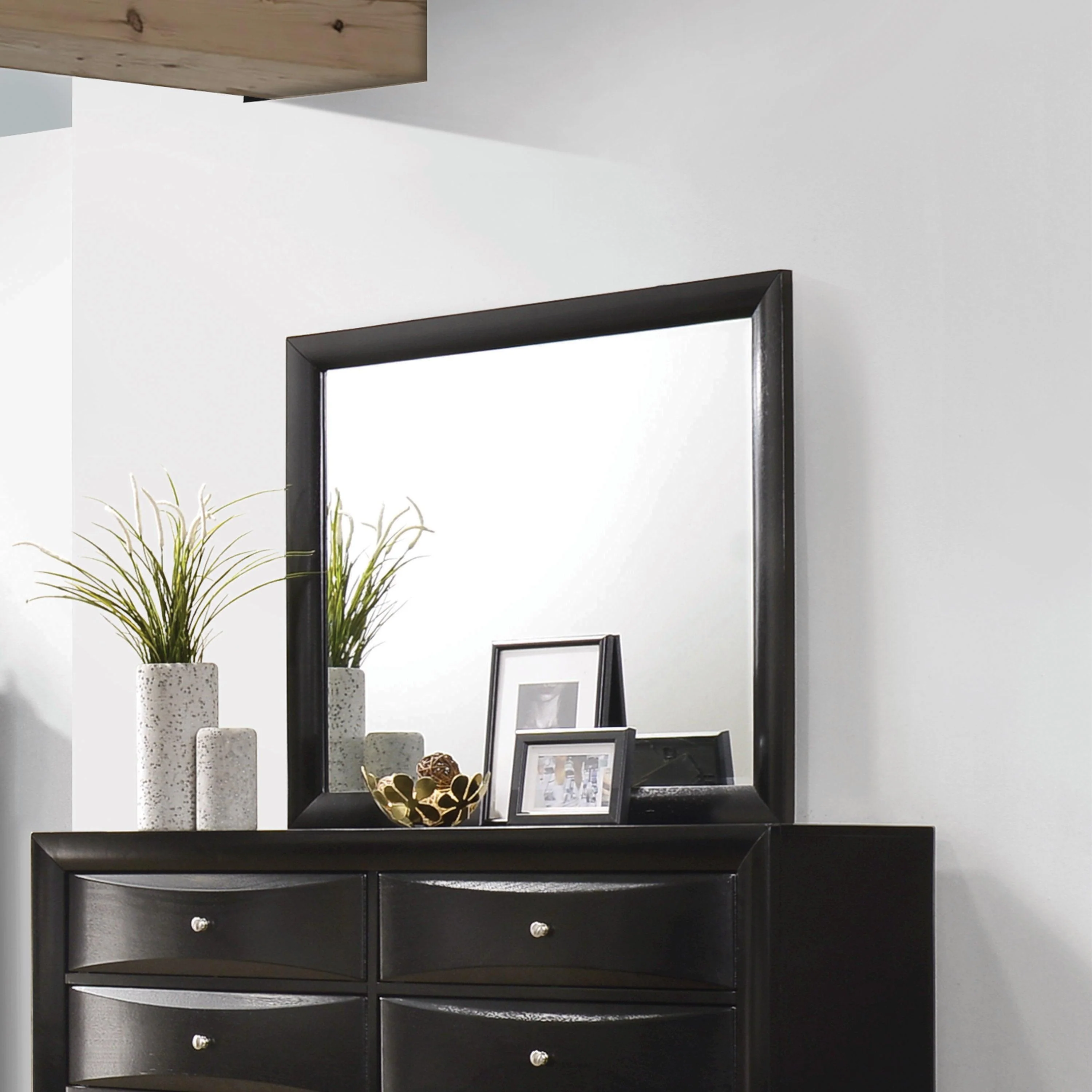 Briana Rectangle Dresser Mirror Black - Image 2