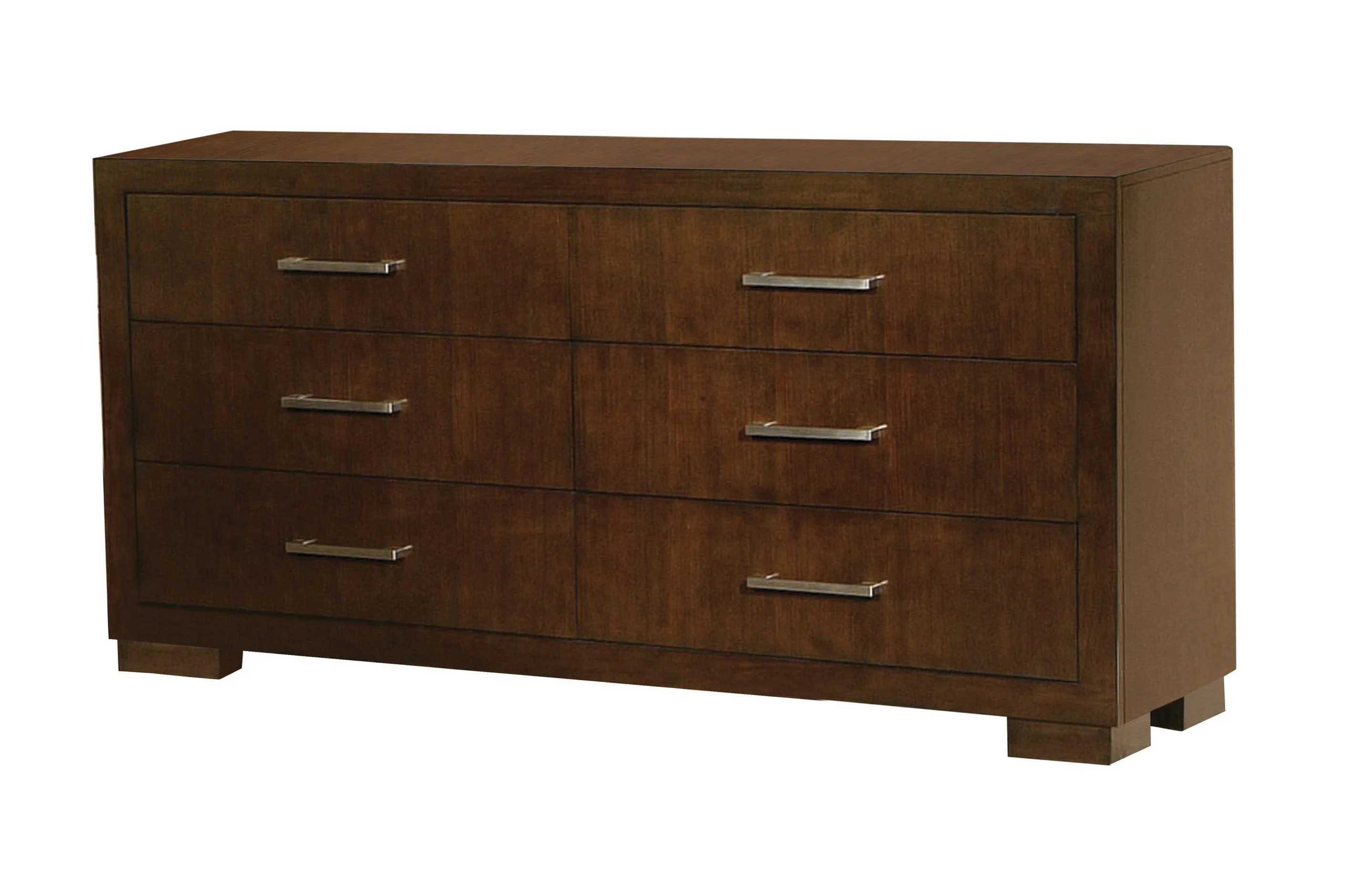 Jessica King Platform Bed With Rail Seating Cappuccino - Image 3