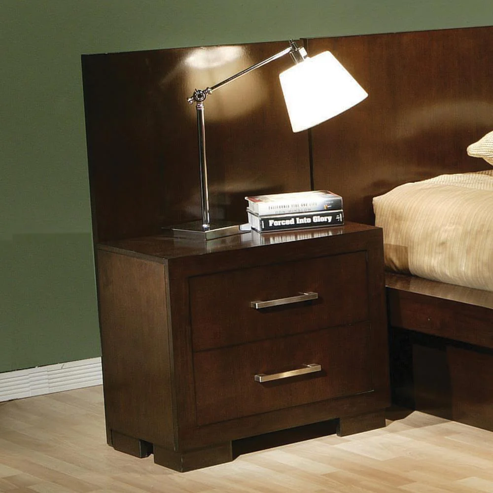 Jessica 2 Drawer Nightstand Cappuccino - Image 1