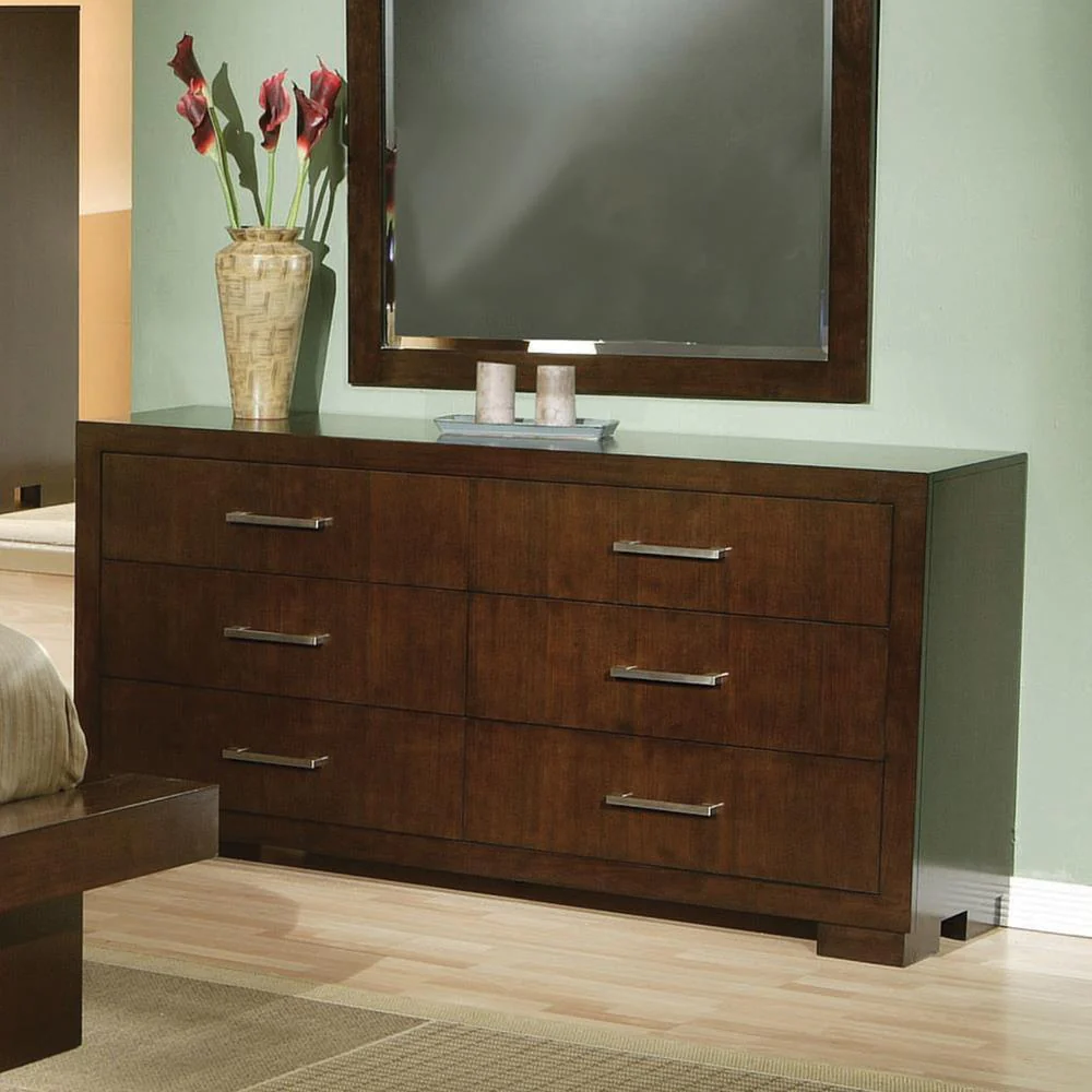 Jessica 6 Drawer Dresser Cappuccino - Image 1