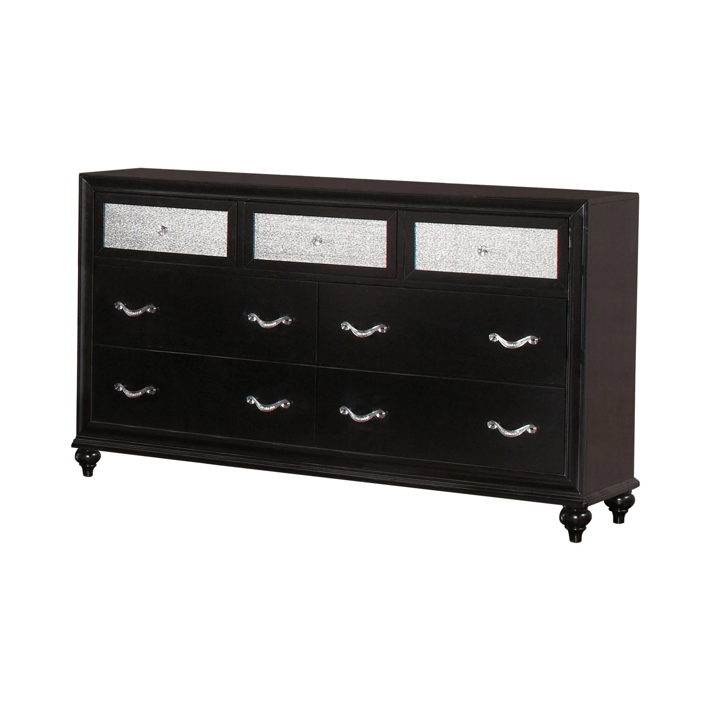 Barzini Tufted Rectangular Trunk With Nailhead Black - Image 3