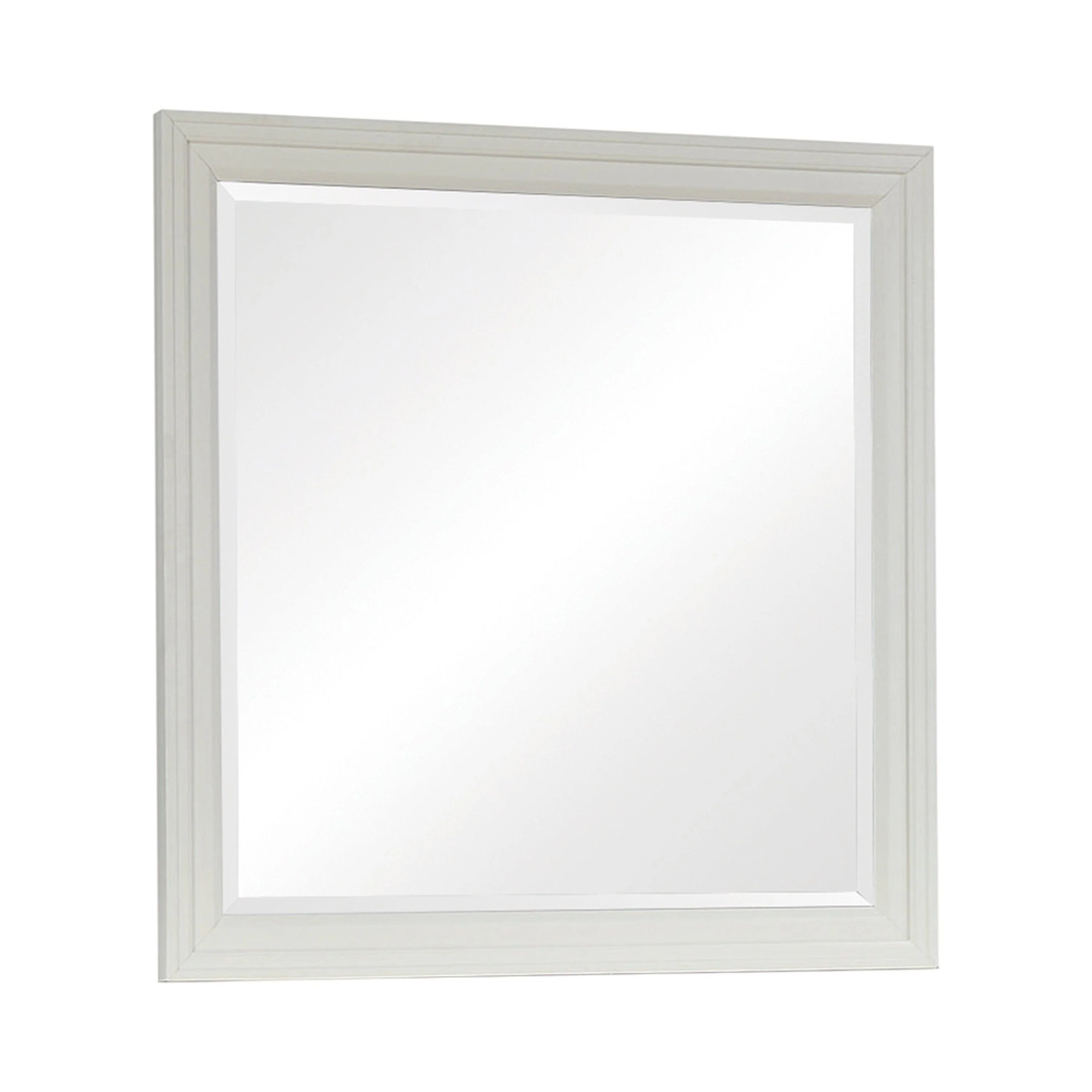 Sandy Beach Rectangular Mirror White - Image 3