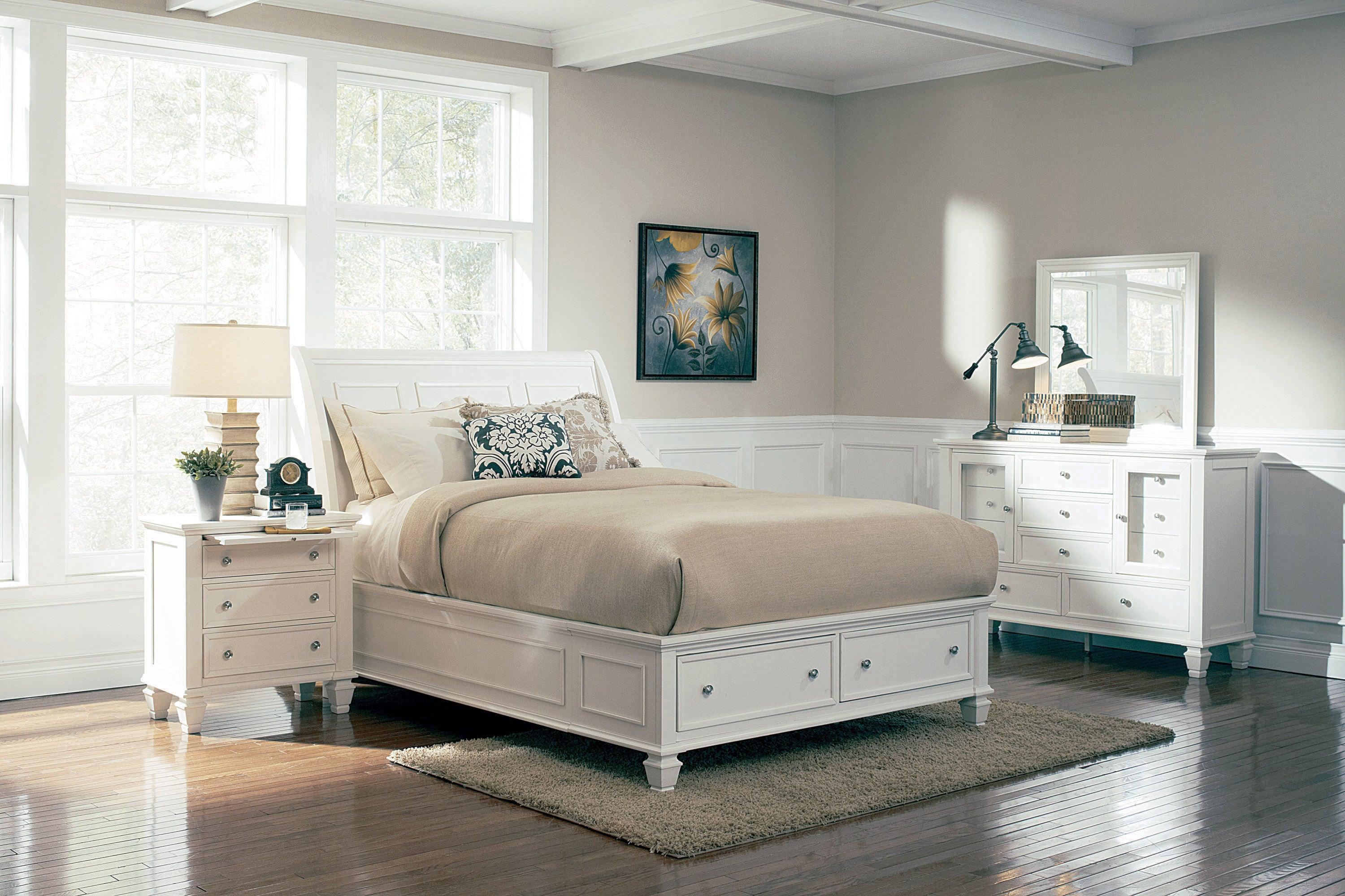 Sandy Beach 8 Drawer Man’s Chest Storage White - Image 3