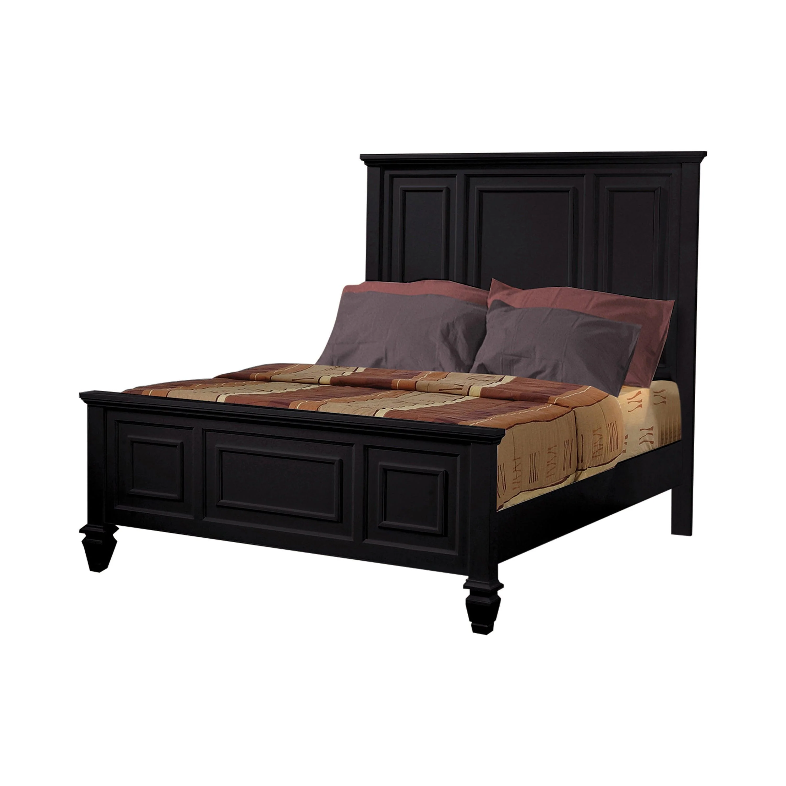 Sandy Beach 3 Drawer Nightstand Black - Image 3