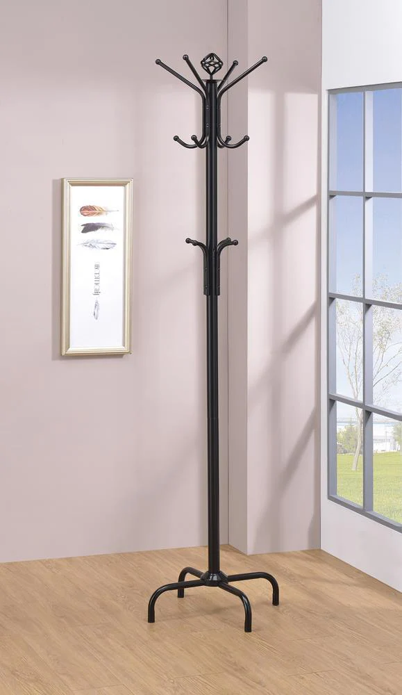 Bold Black Coat Rack - Image 2