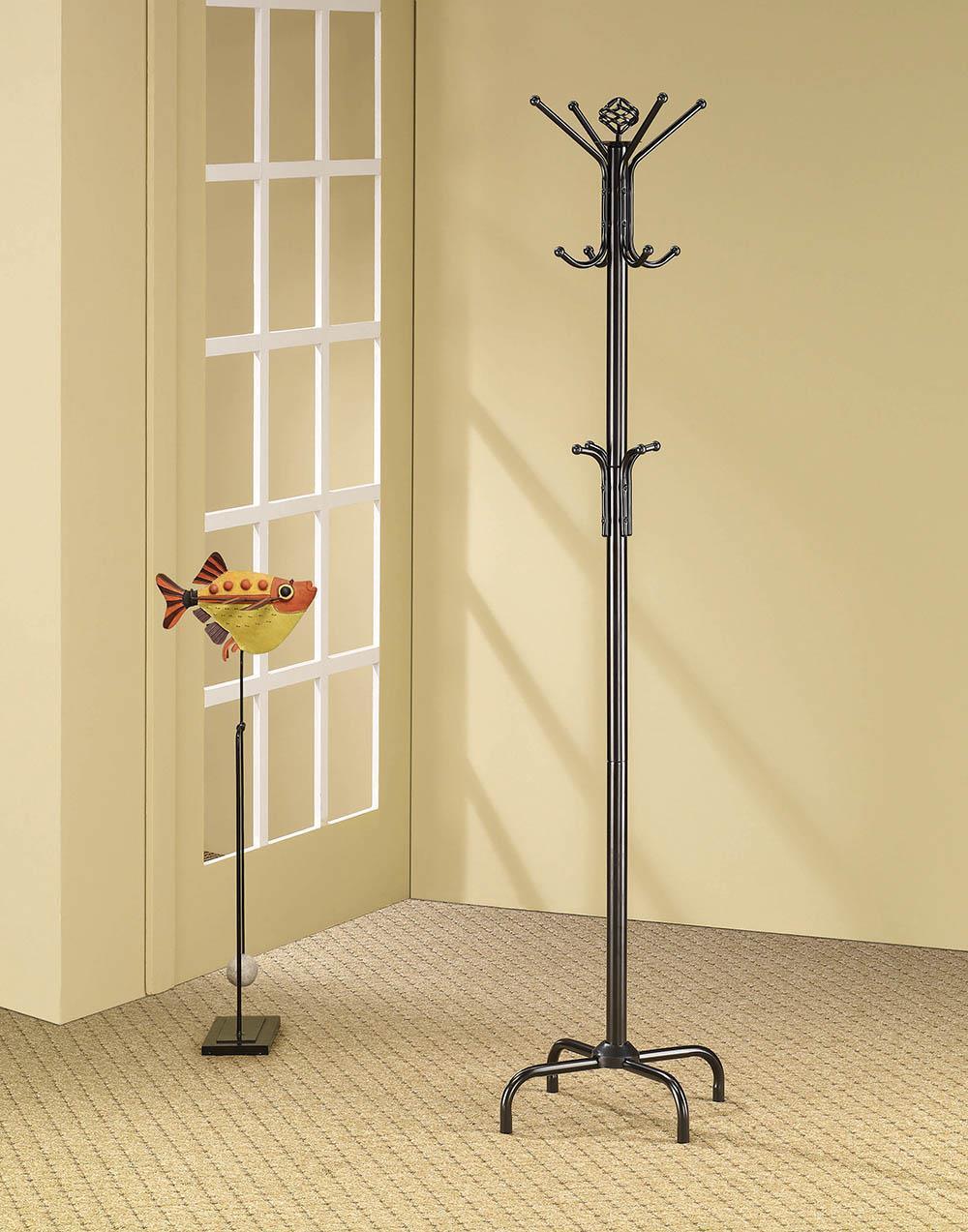 Bold Black Coat Rack